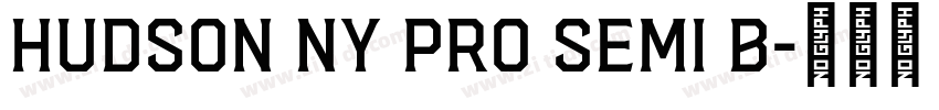 Hudson NY Pro Semi B字体转换